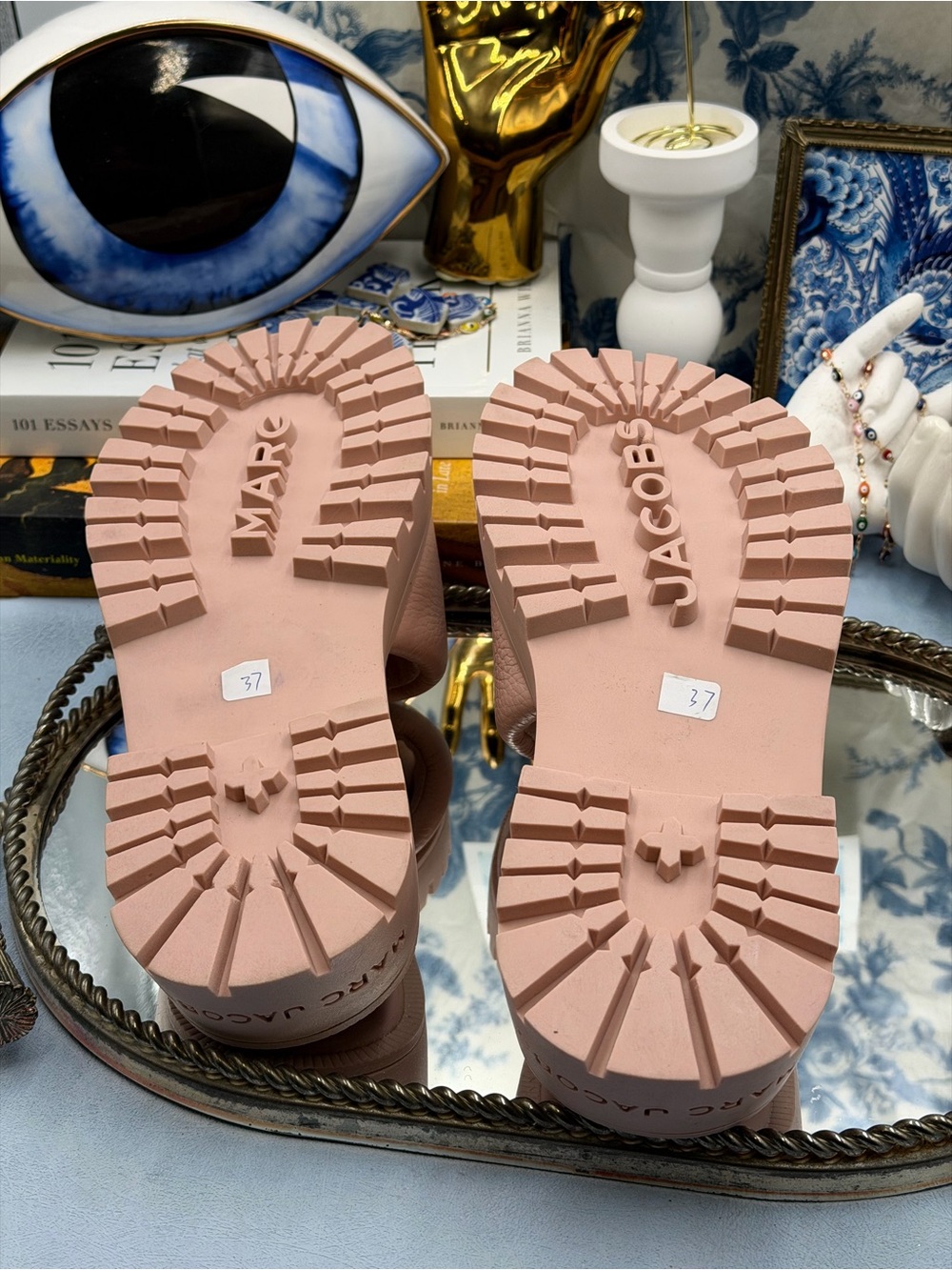 🆕 MARC JACOBS 🧿 NWOB The Lug Sole Slide, Pastel Pink - Sz 37 US 7 - Picture 12 of 12